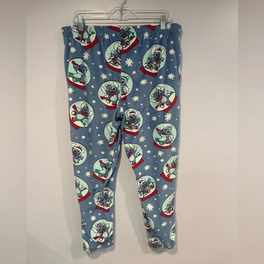 Disney Stitch Snowglobe jogger fleece pajama‎ pants - Picture 3 of 3
